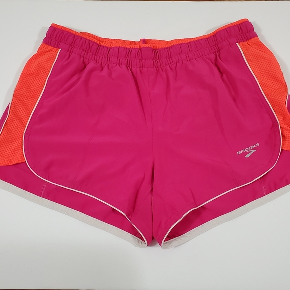 Brooks Pants - Brooks Heather Fuchsia & Poppy Epiphany Short Sz M